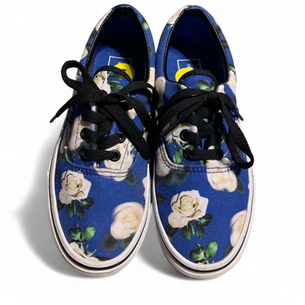 Vans Era Romantic Floral White Rose / Blue Skate Sneaker Mens 5/Wmns 6.5 (S714)